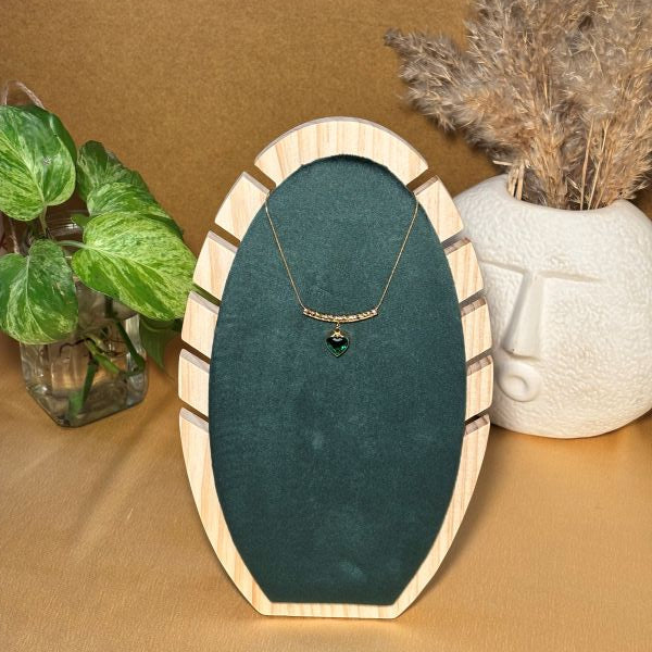 Emerald Heart Pendant Necklace