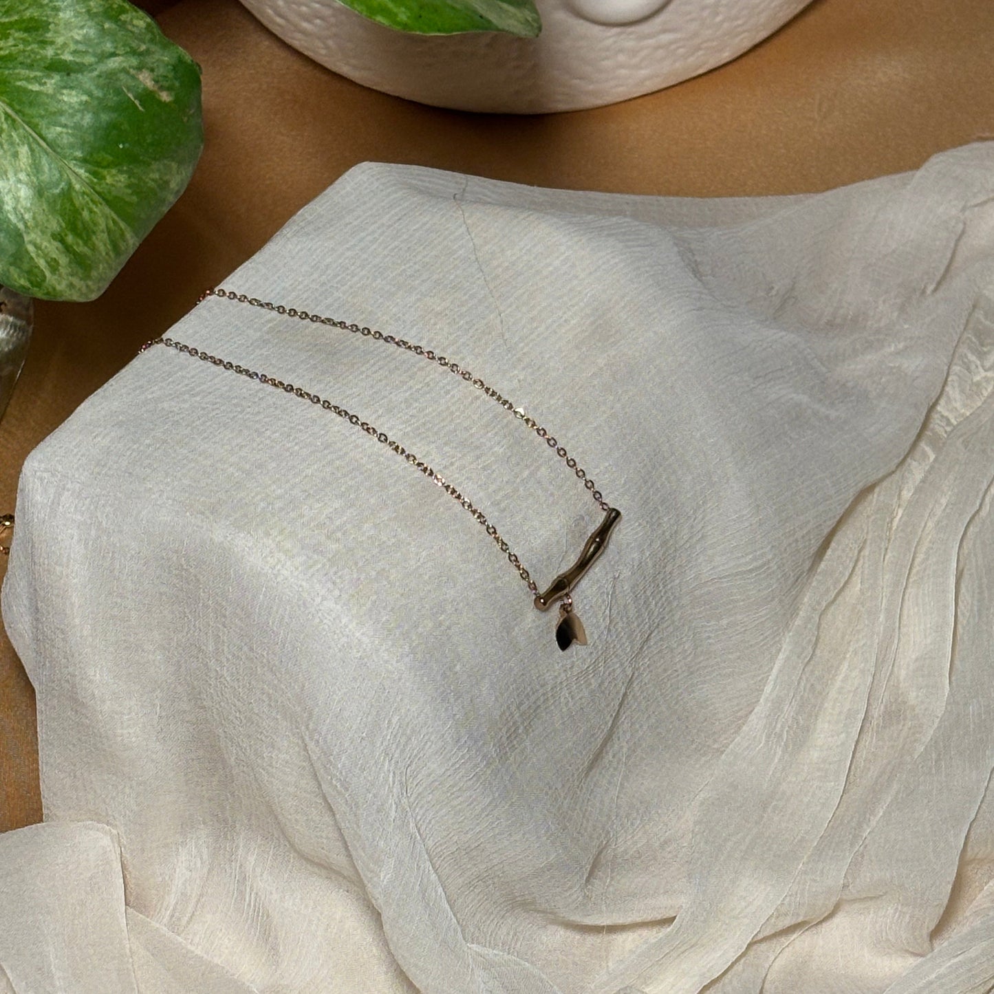 Bamboo Leaf Necklace