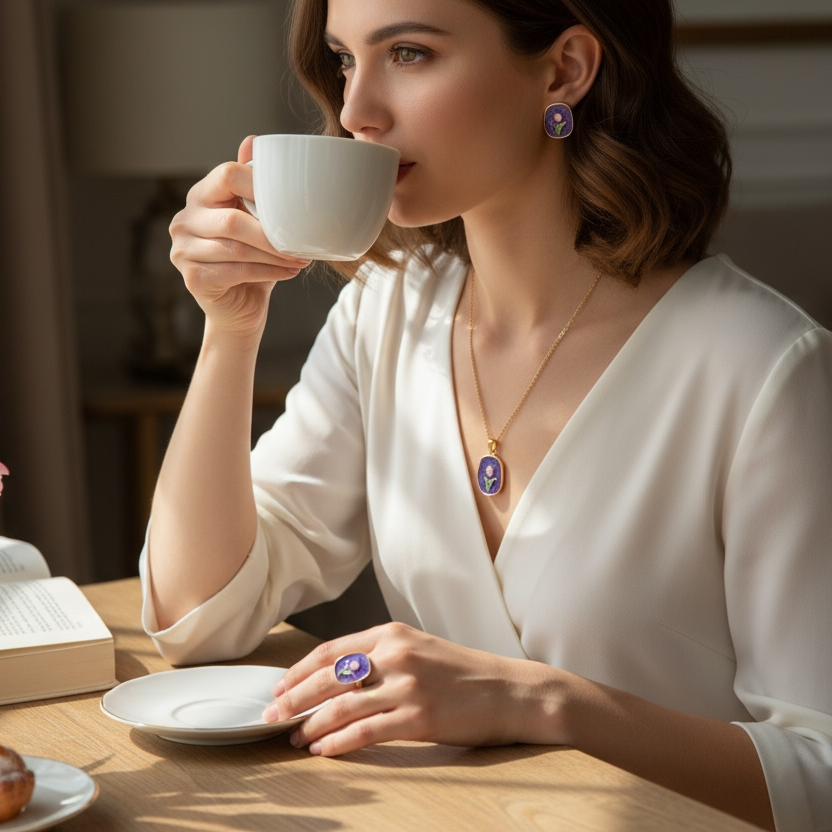 Enamel chain set