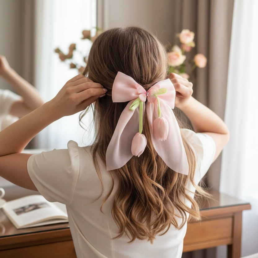 Tulip Bow Clip