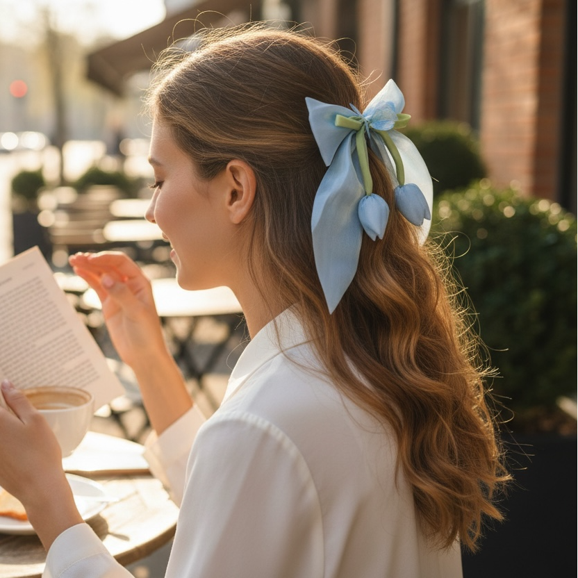 Tulip Bow Clip