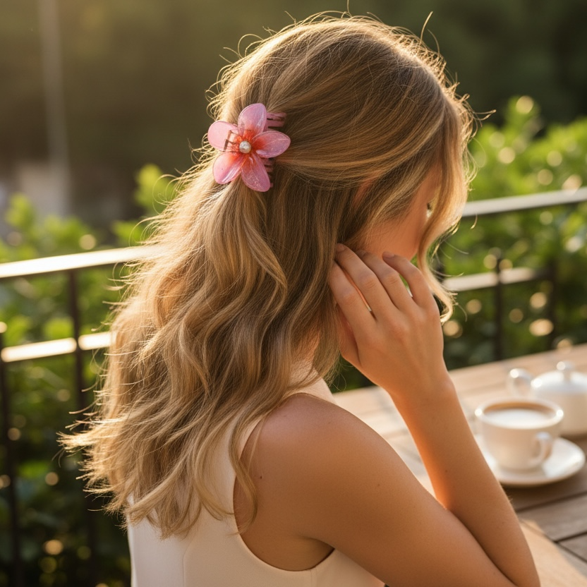 Flower Claw Clip