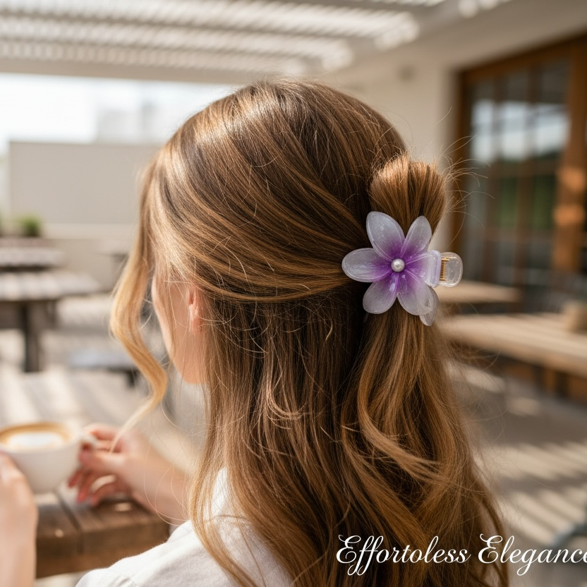 Flower Claw Clip