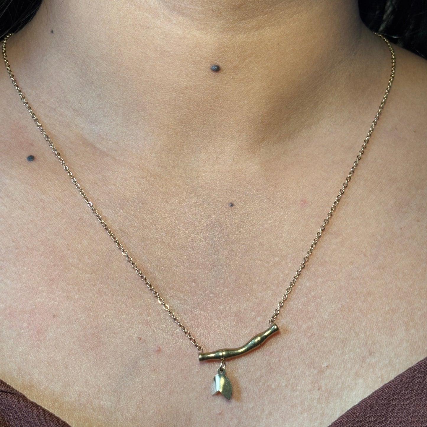 Bamboo Leaf Necklace