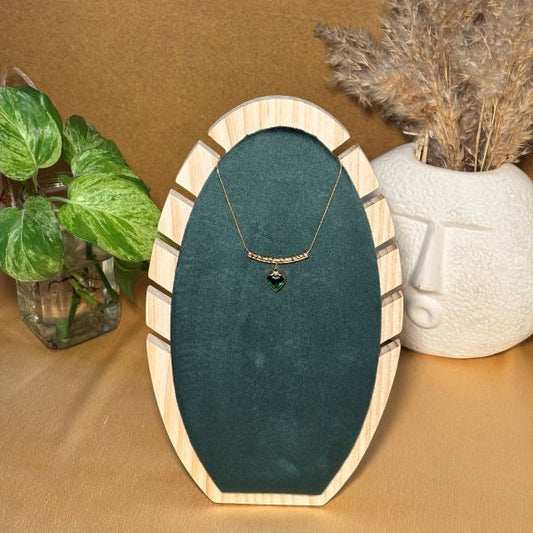 Emerald Heart Pendant Necklace