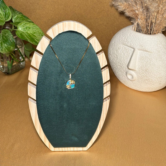 Blue Enamel Pendant